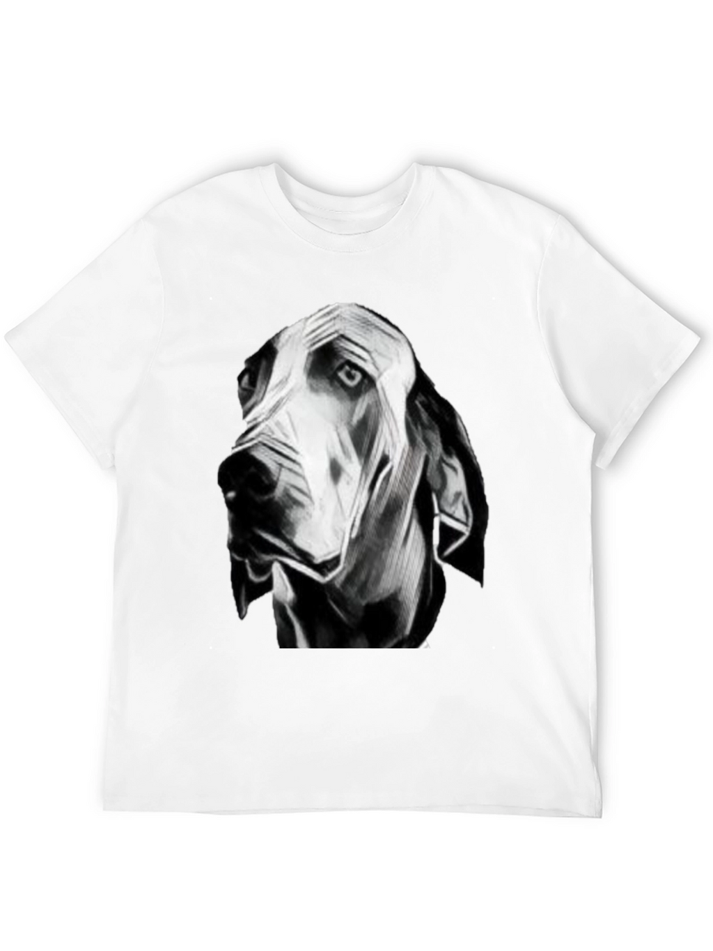 Dog Graphic Black T-Shirt for Men