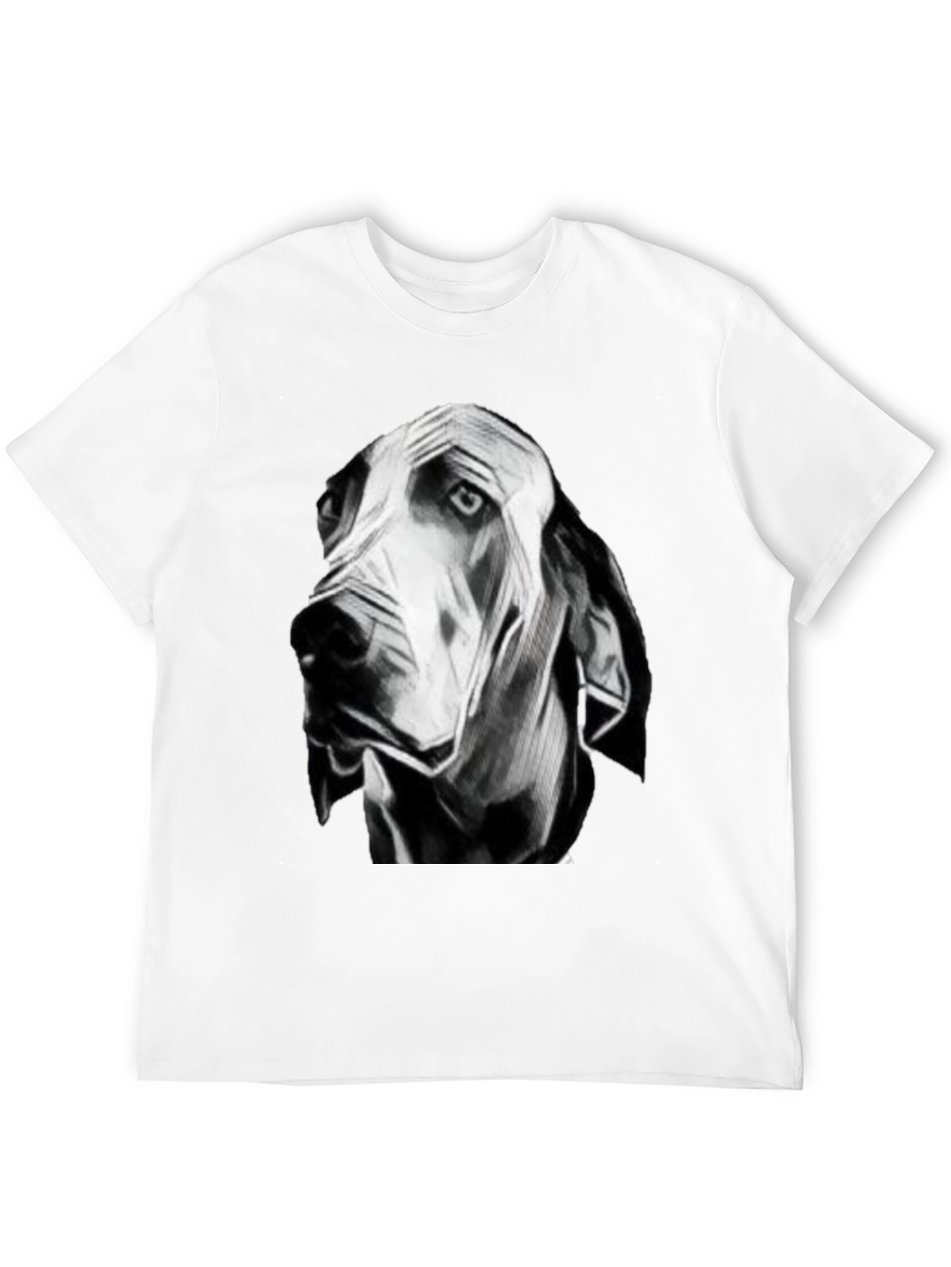 Dog Graphic Black T-Shirt for Men