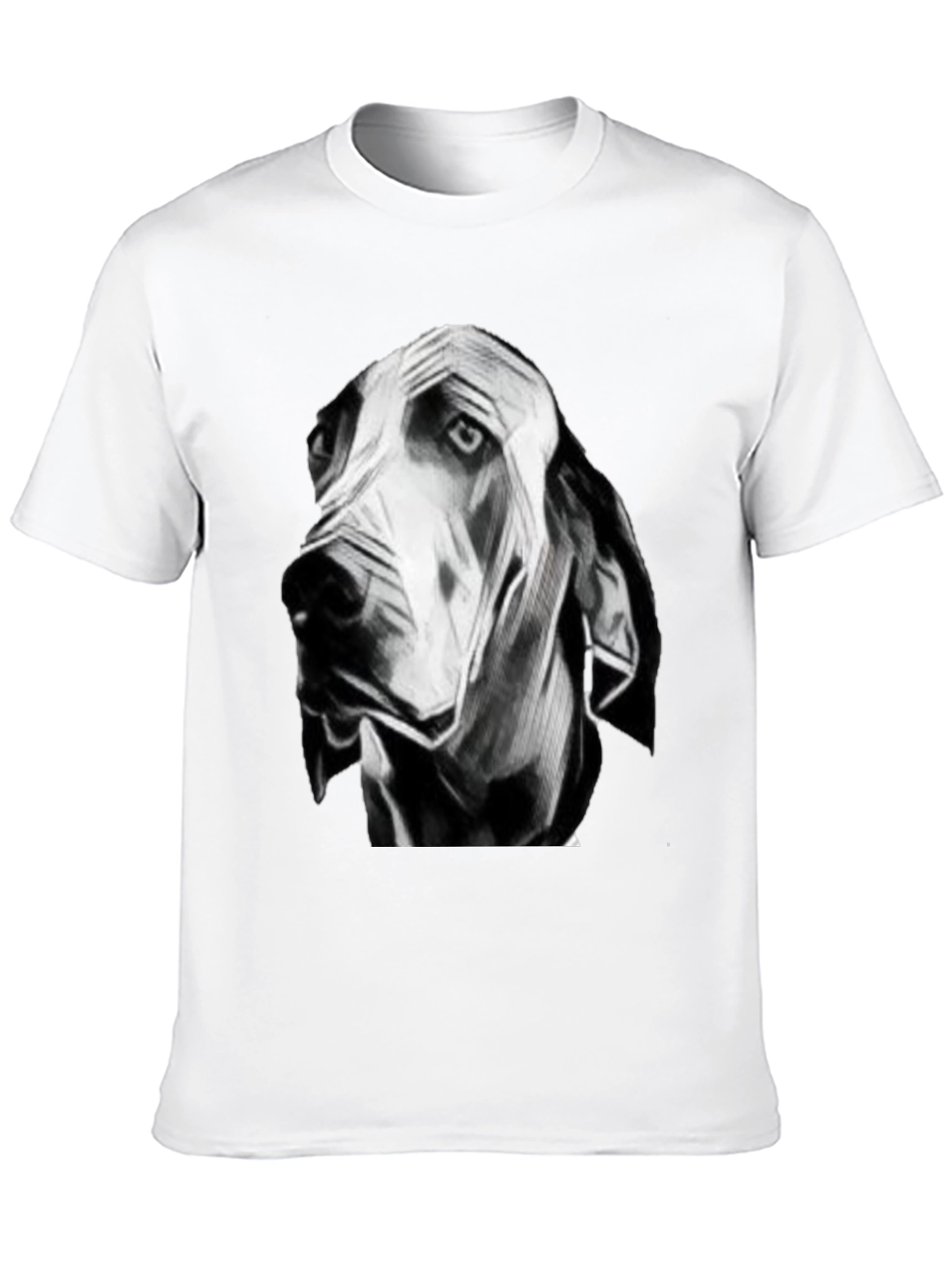 Dog Graphic Black T-Shirt for Men