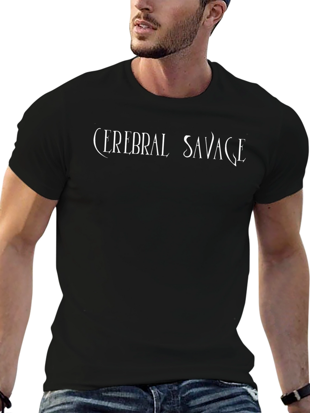 Cerebral Savage Black Graphic T-Shirt