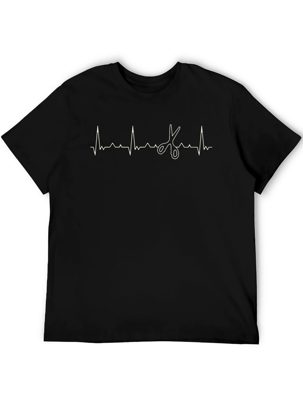 Barber Heartbeat T-Shirt - Black