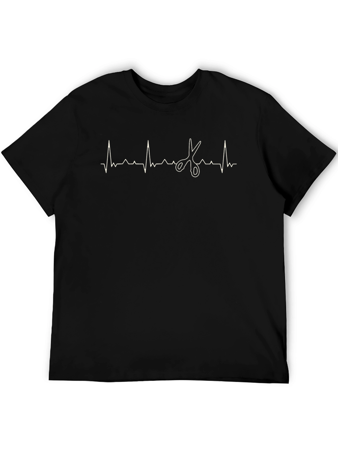 Barber Heartbeat T-Shirt - Black