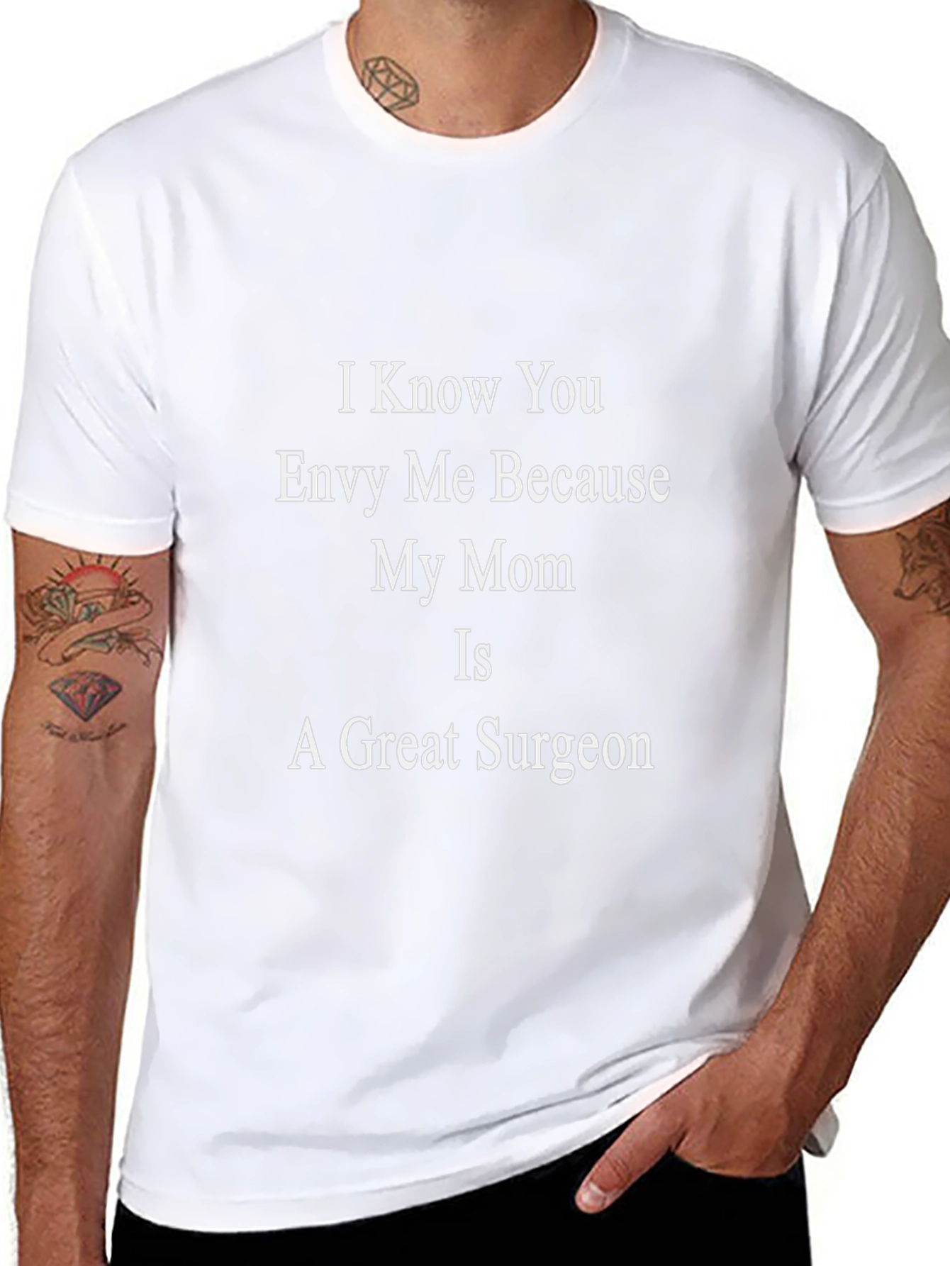 Funny Great Surgeon Mom Black T-Shirt