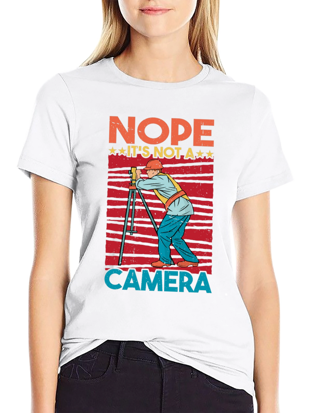 Nope Not a Camera Surveyor T-Shirt
