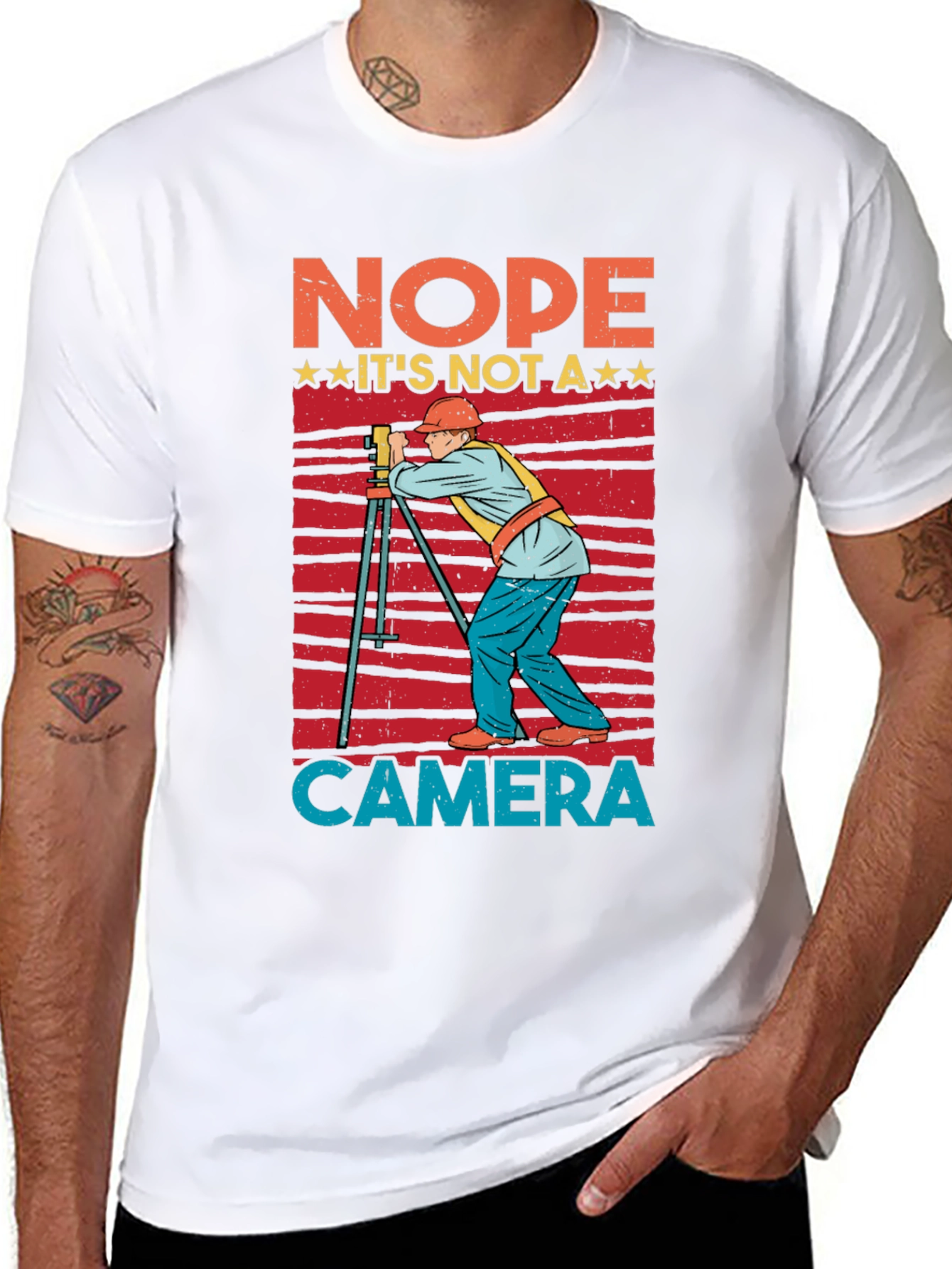 Nope Not a Camera Surveyor T-Shirt
