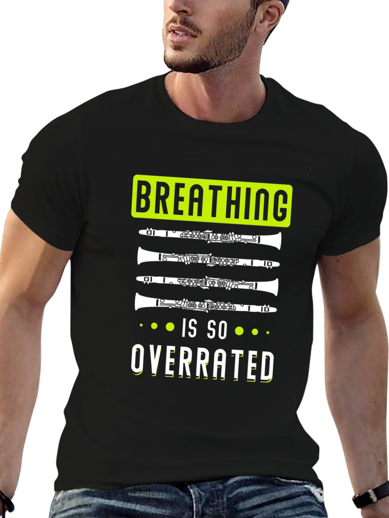 Breathing is So Overrated Clarinet T-Shirt