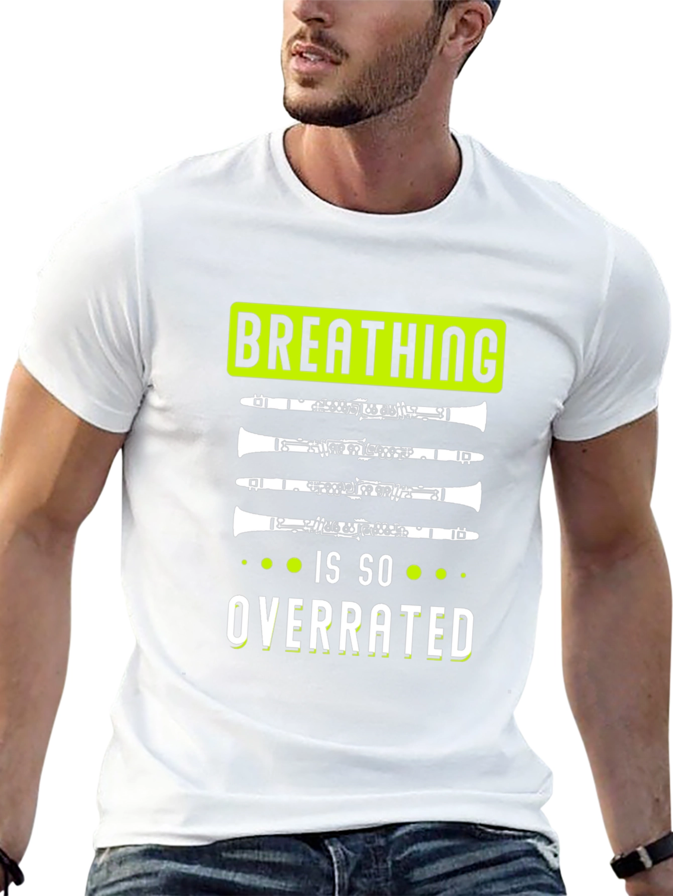 Breathing is So Overrated Clarinet T-Shirt