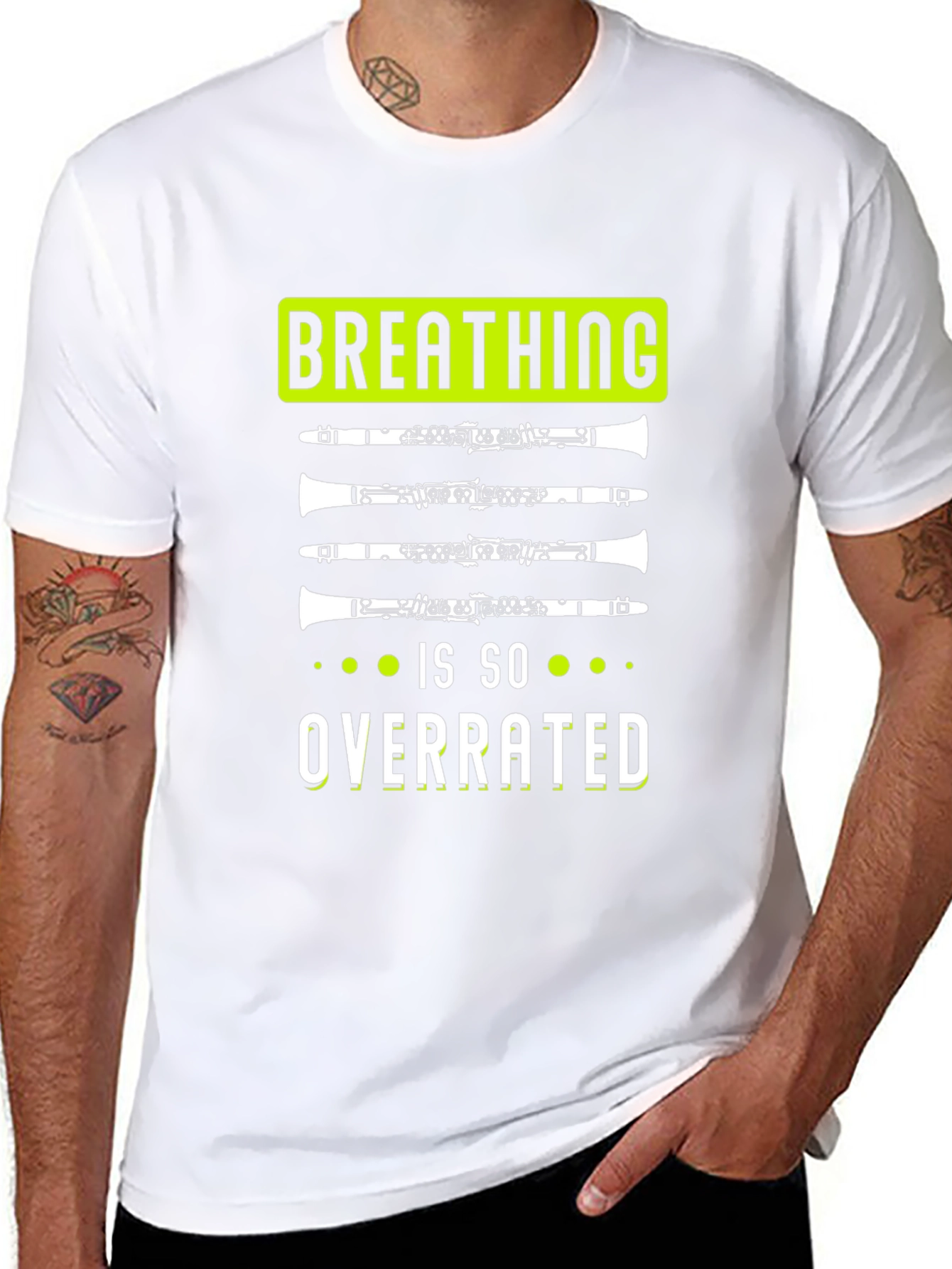 Breathing is So Overrated Clarinet T-Shirt
