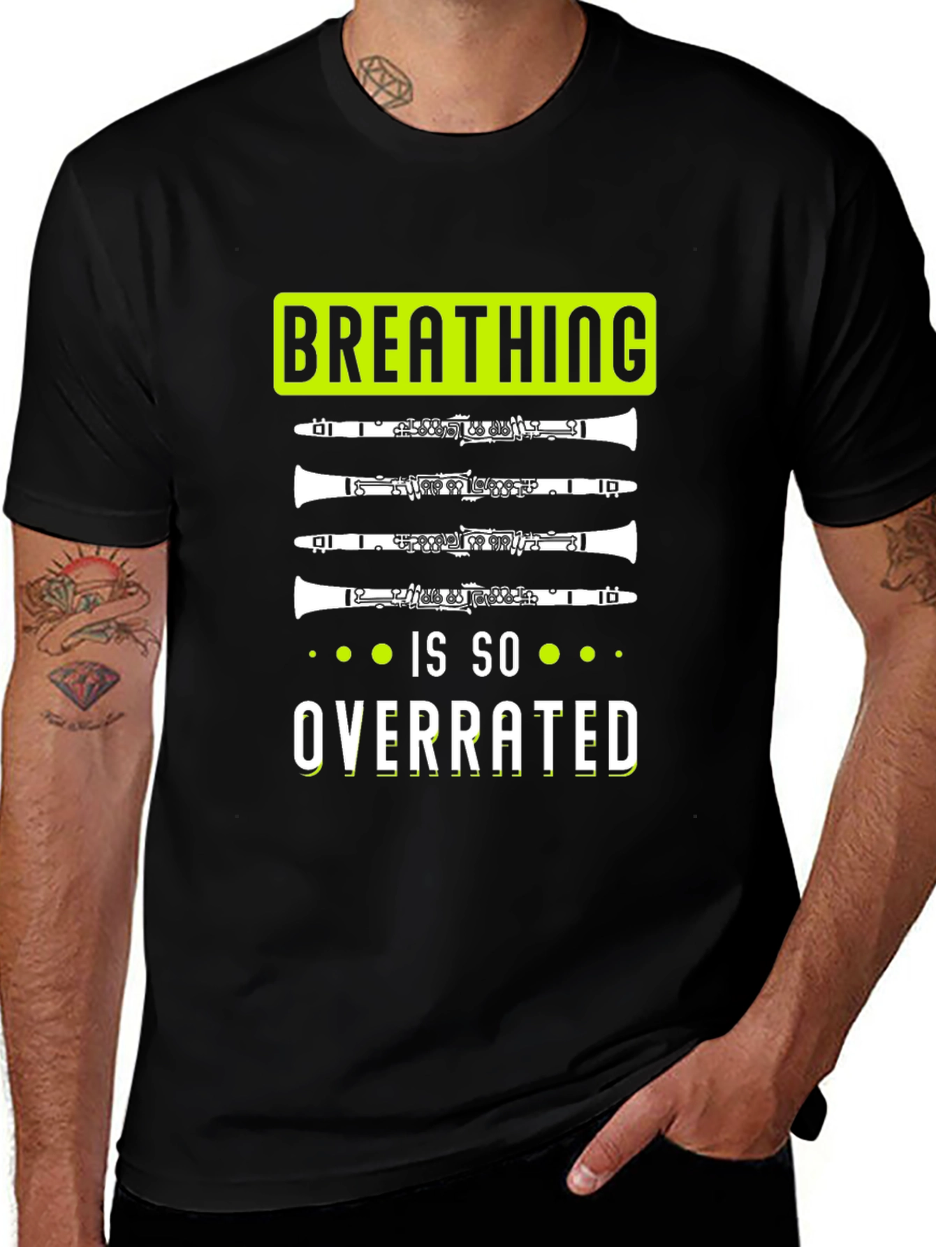 Breathing is So Overrated Clarinet T-Shirt