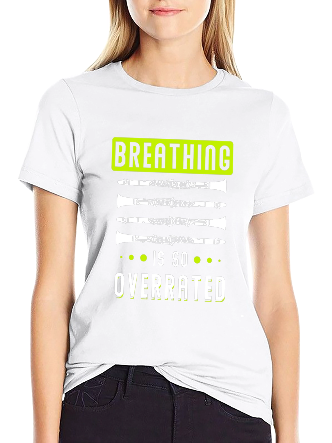 Breathing is So Overrated Clarinet T-Shirt