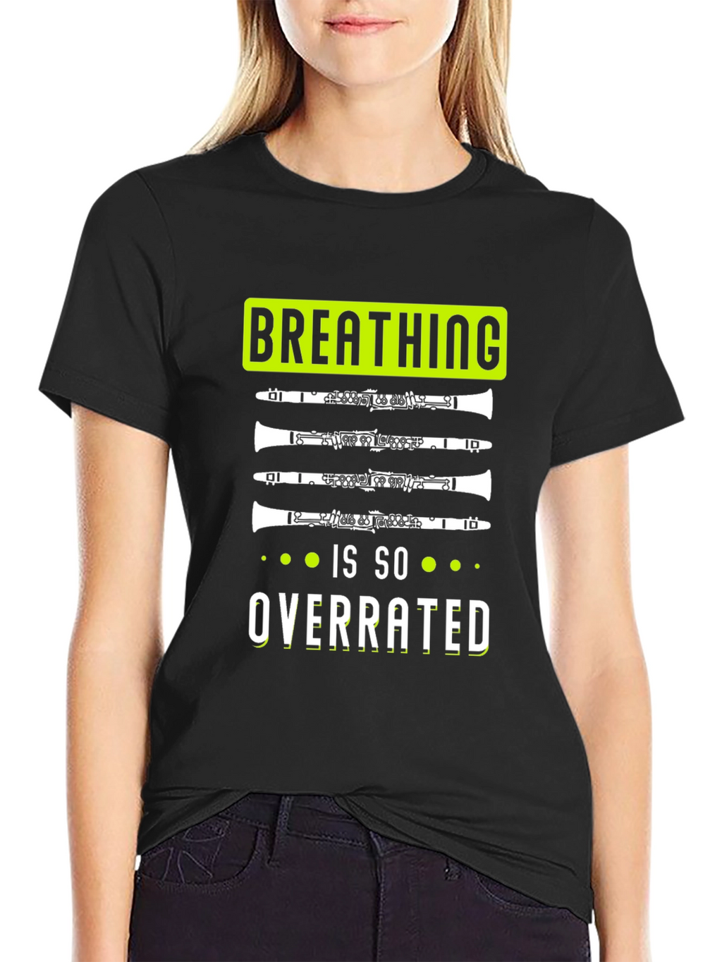 Breathing is So Overrated Clarinet T-Shirt