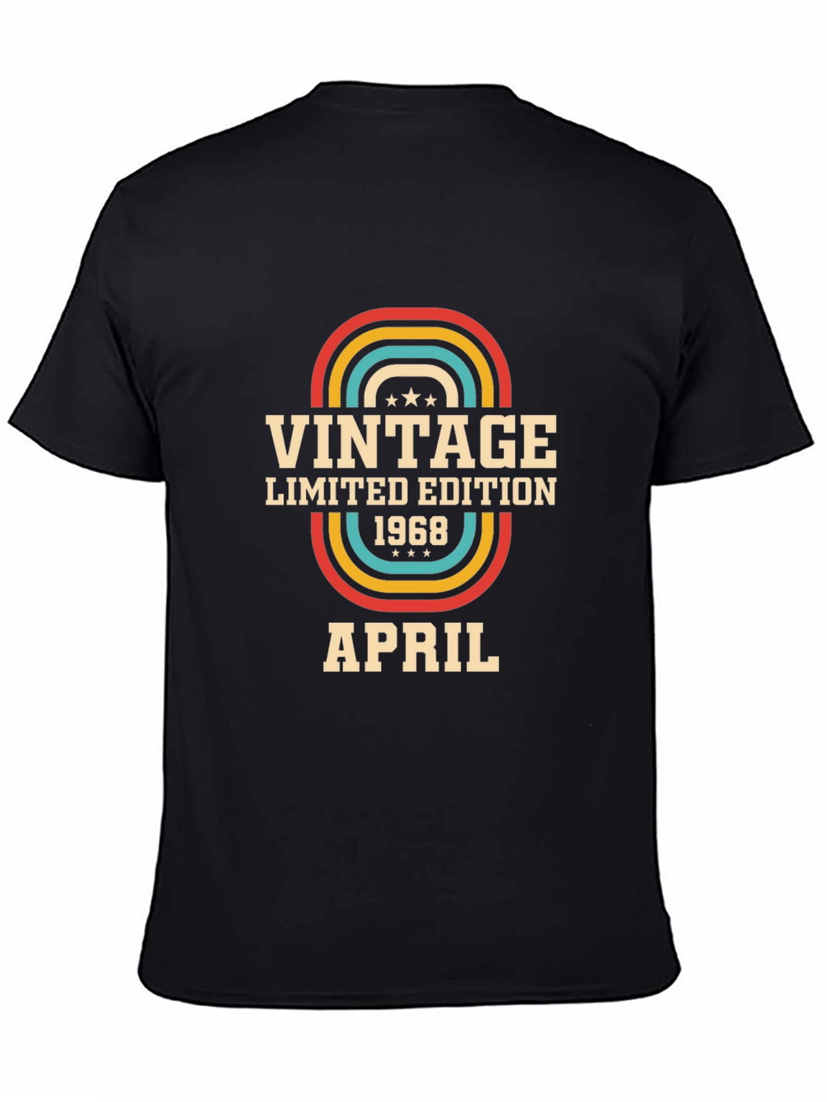 Vintage 1968 April Limited Edition Birthday T-Shirt