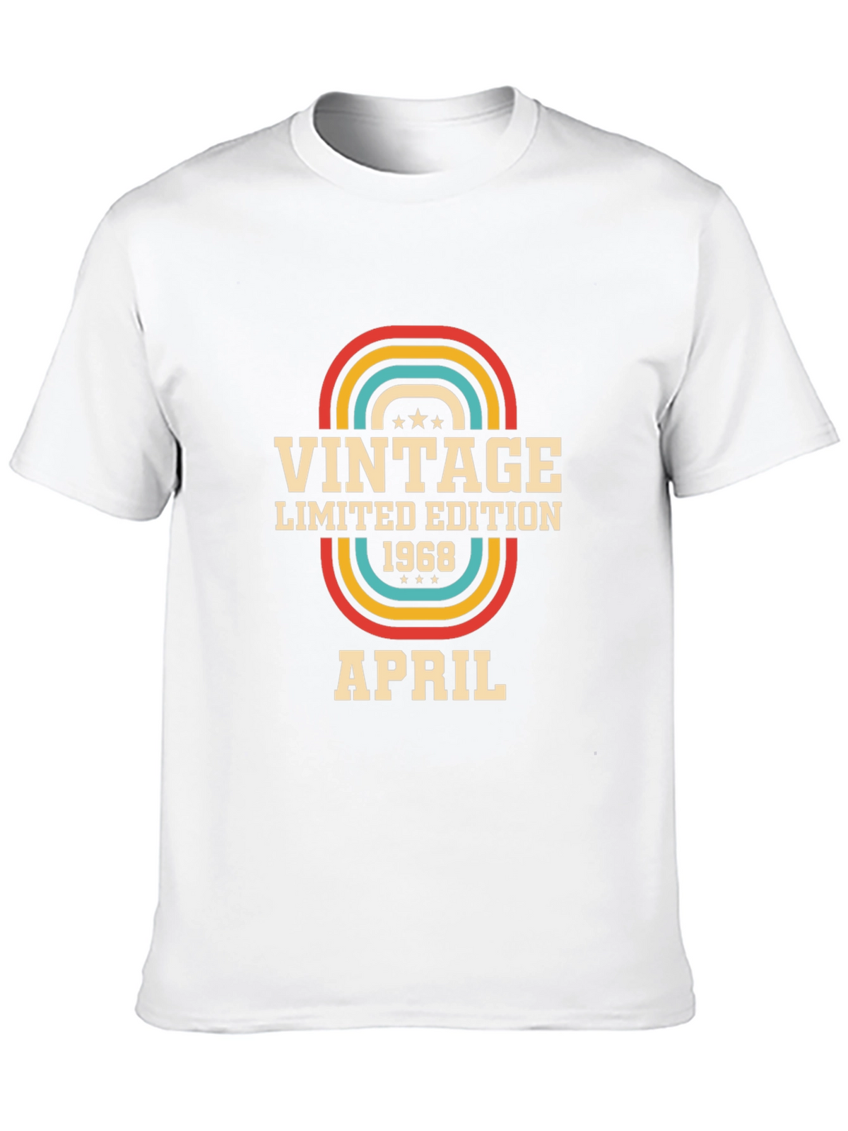 Vintage 1968 April Limited Edition Birthday T-Shirt