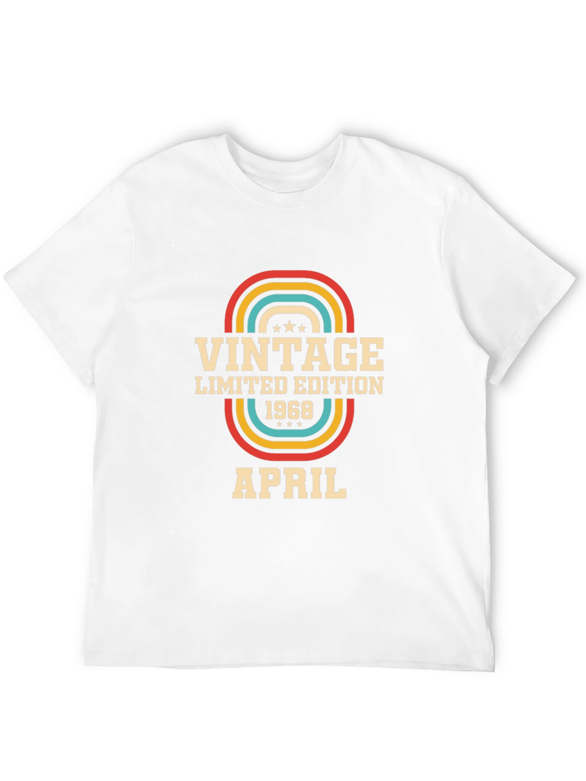 Vintage 1968 April Limited Edition Birthday T-Shirt