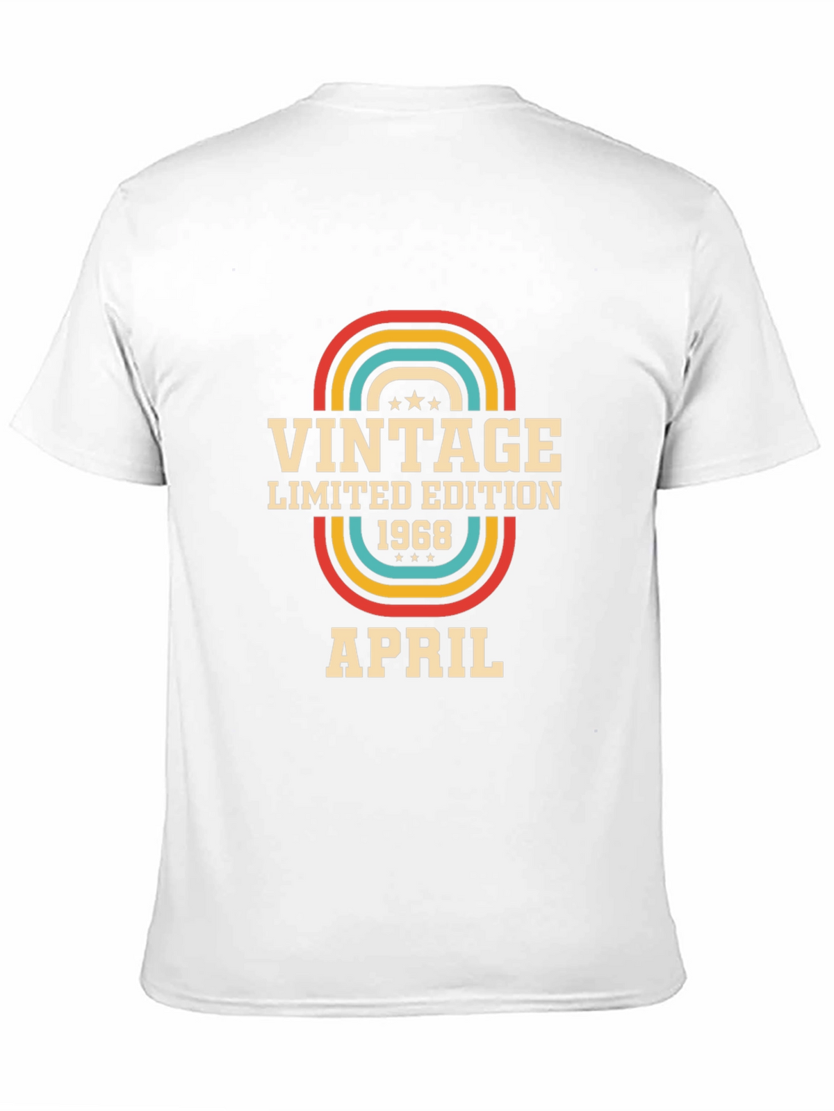 Vintage 1968 April Limited Edition Birthday T-Shirt