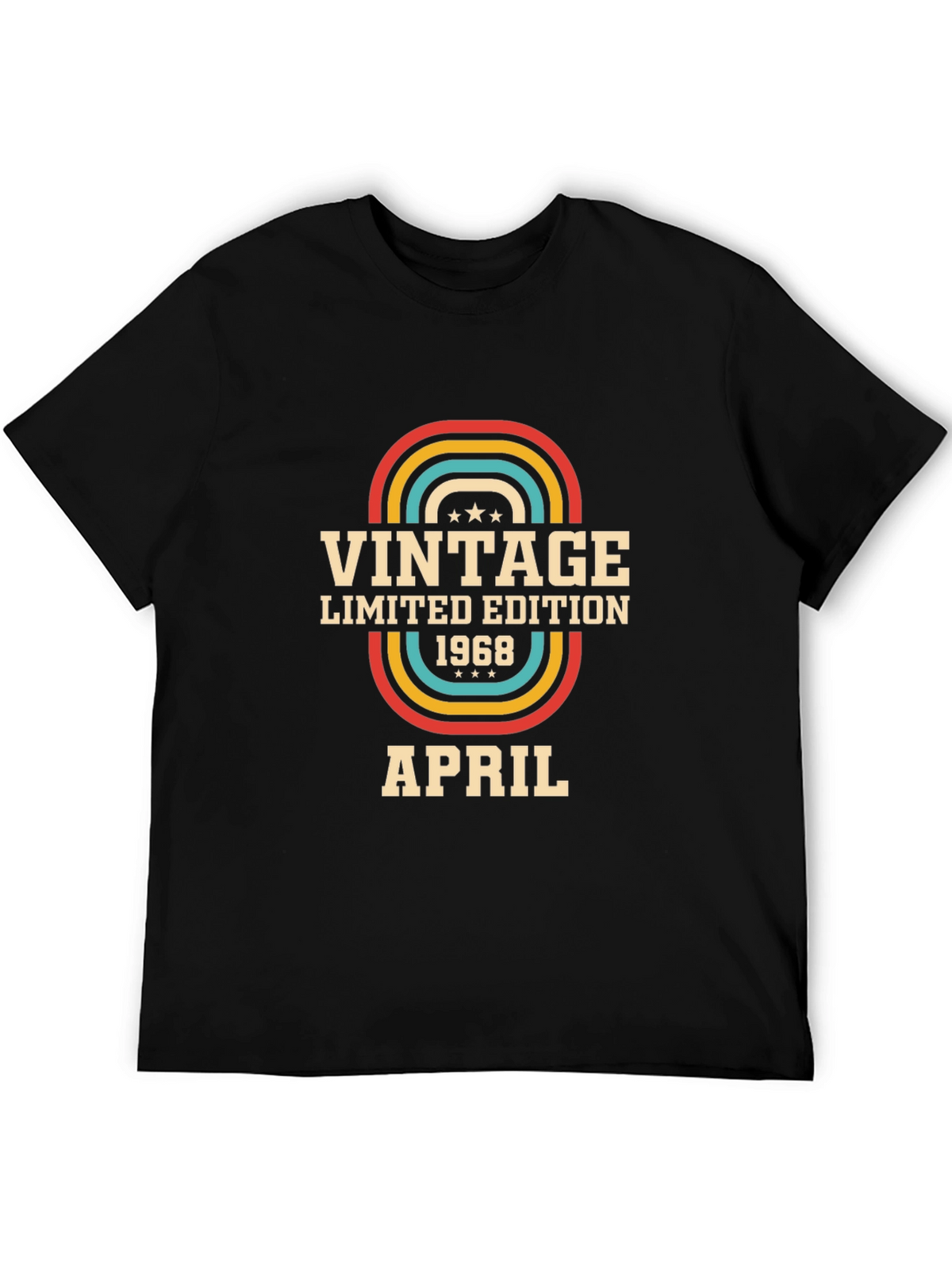 Vintage 1968 April Limited Edition Birthday T-Shirt