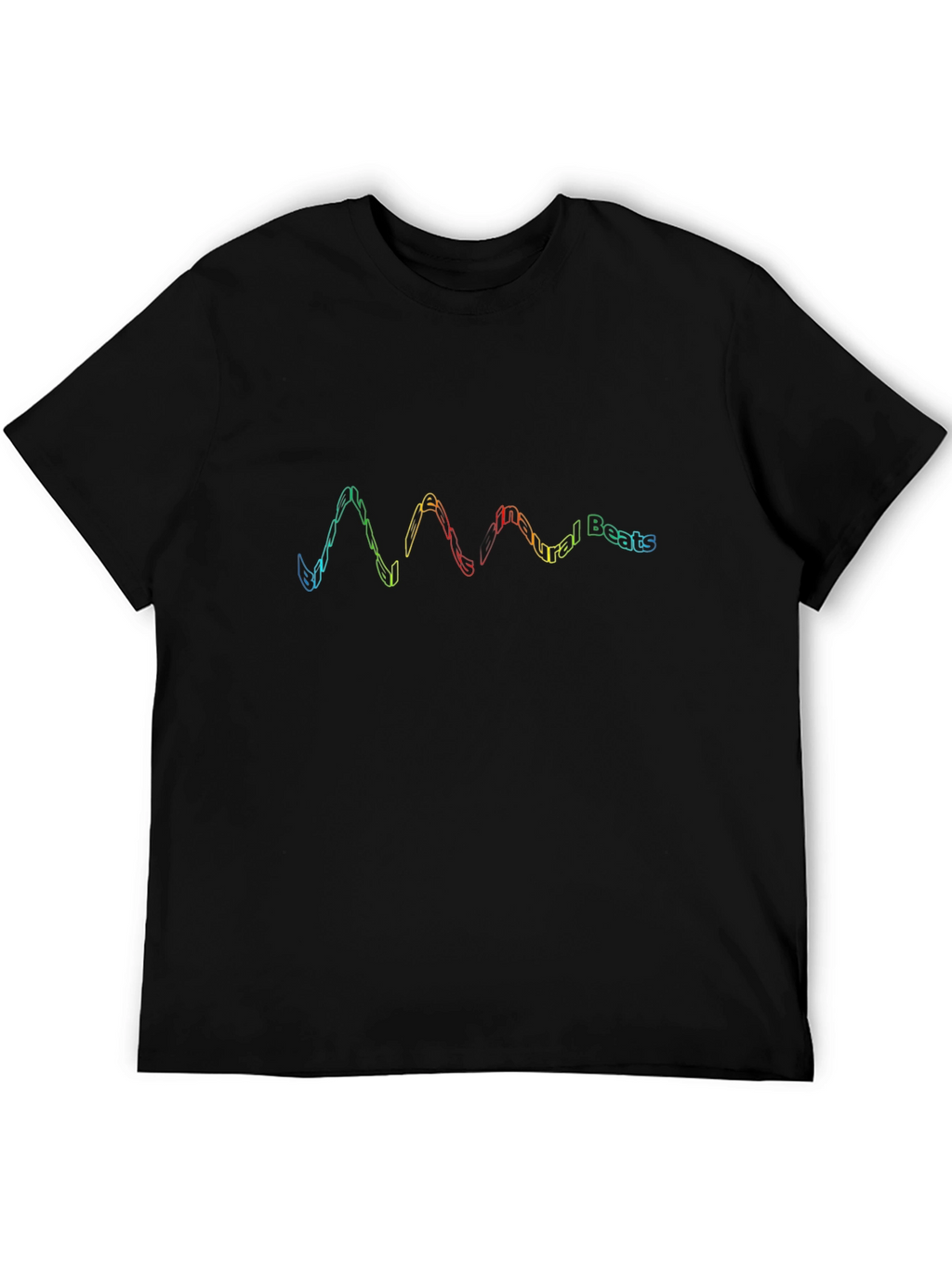 Natural Beats Black Graphic T-Shirt