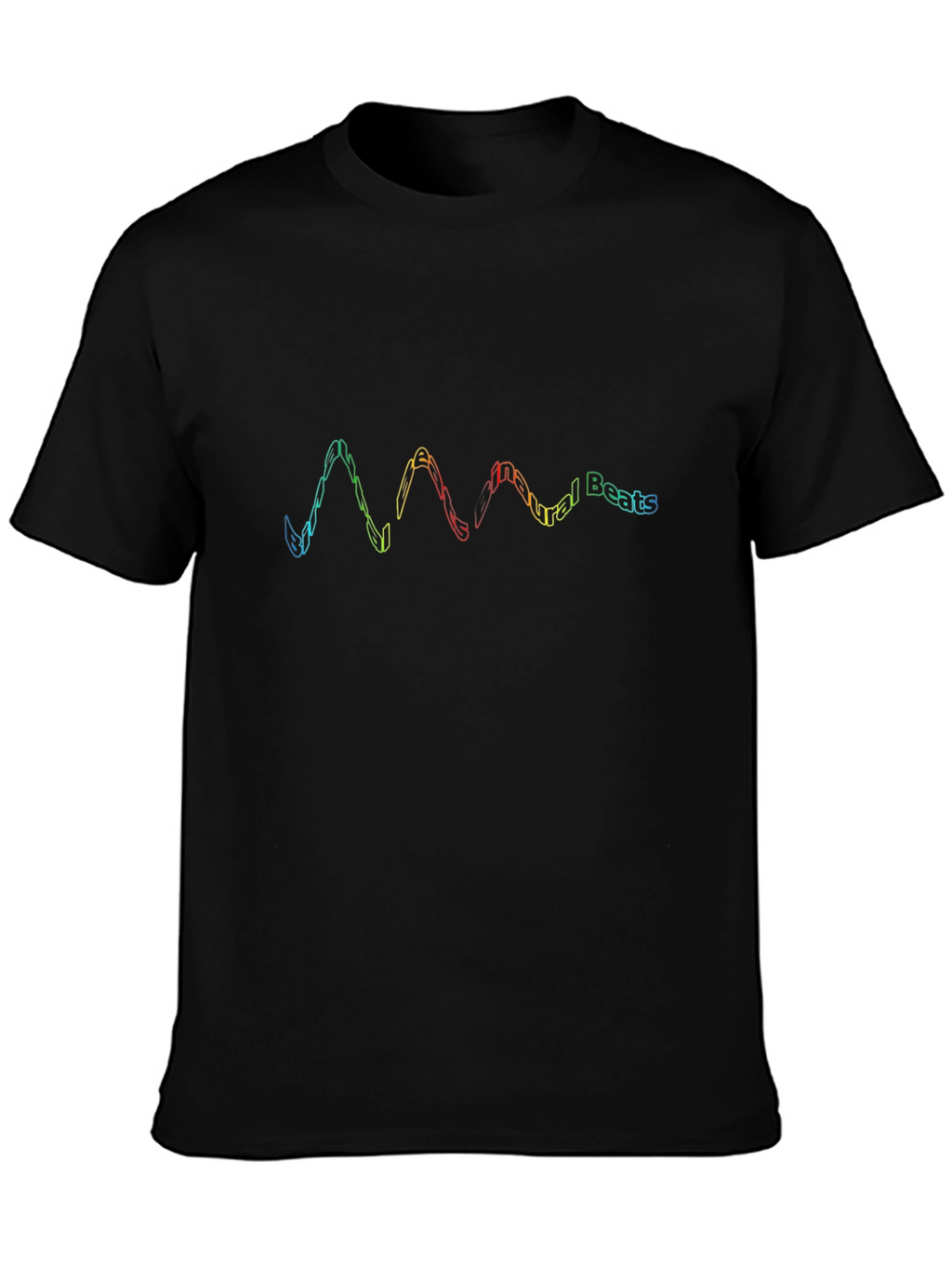 Natural Beats Black Graphic T-Shirt
