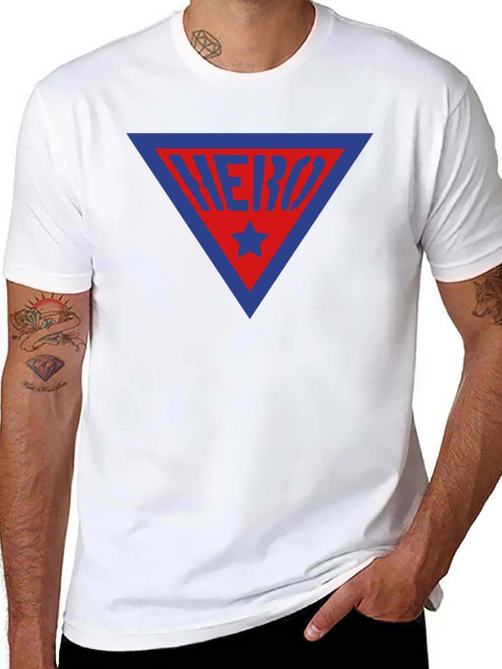 Hero Triangle Graphic Tee - Bold Design