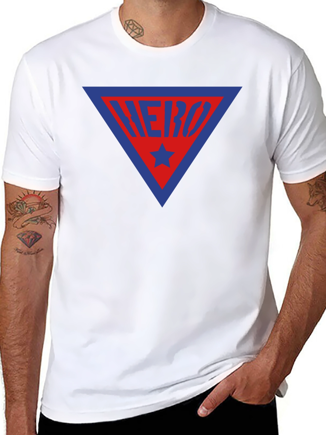 Hero Triangle Graphic Tee - Bold Design