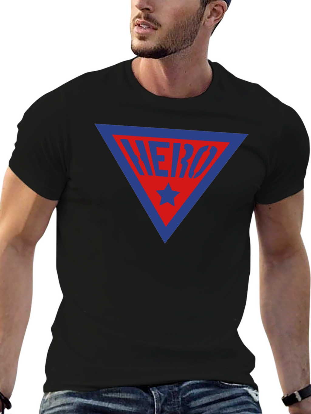 Hero Triangle Graphic Tee - Bold Design