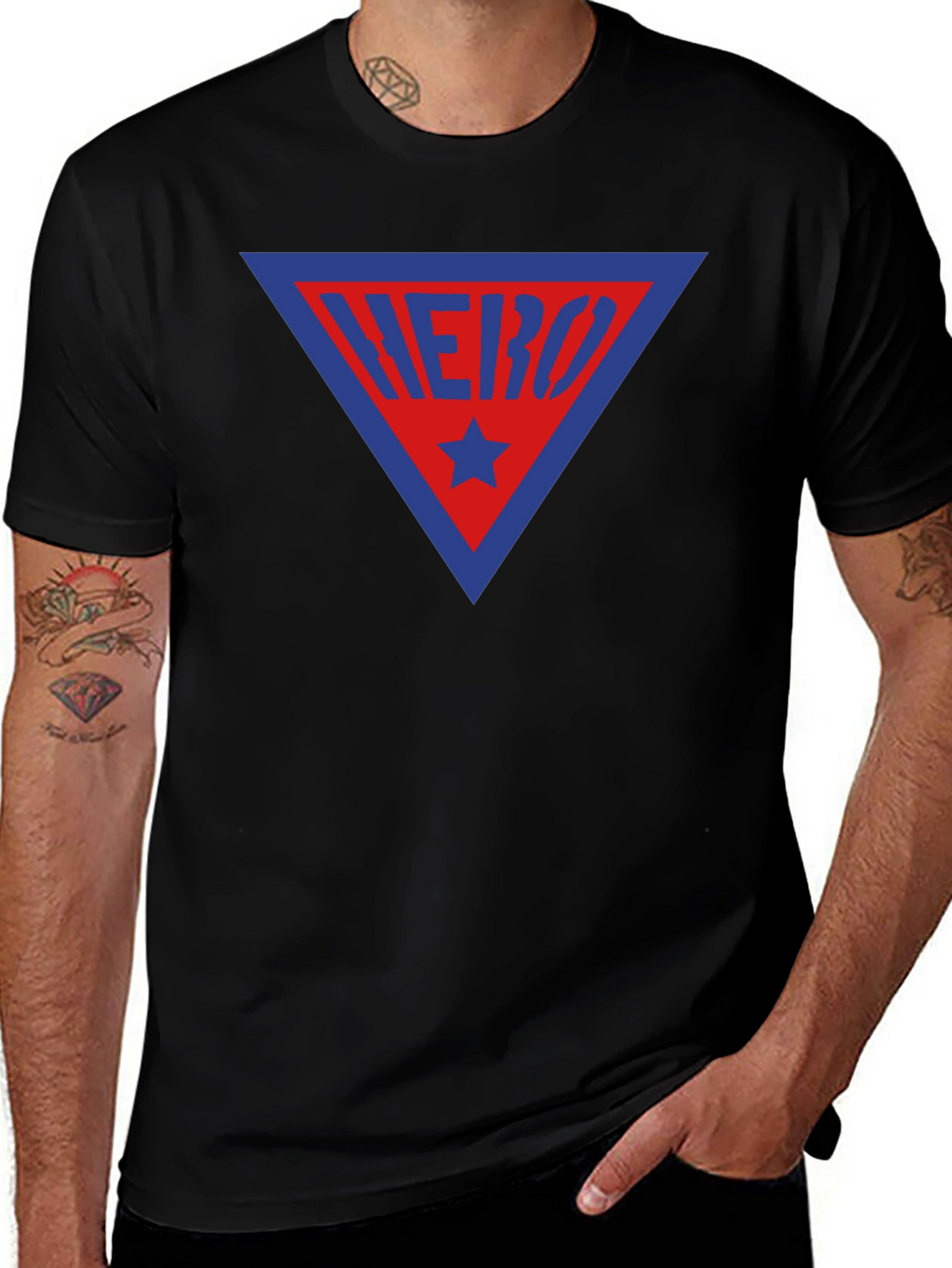 Hero Triangle Graphic Tee - Bold Design