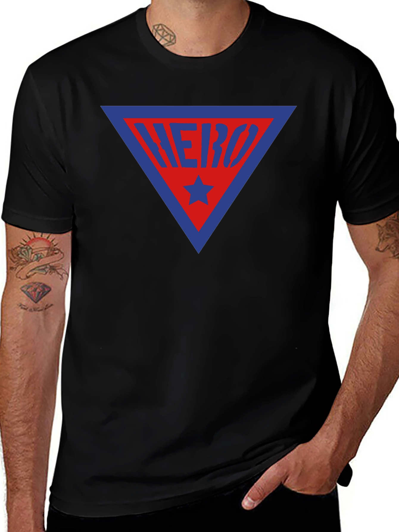 Hero Triangle Graphic Tee - Bold Design