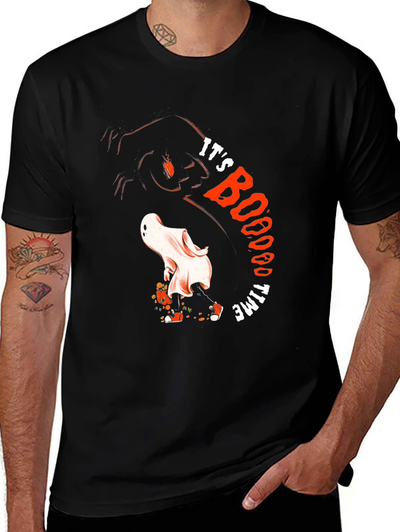 Its BOOO Time Ghost Graphic Tee