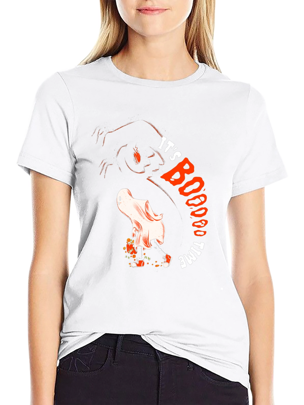 Its BOOO Time Ghost Graphic Tee