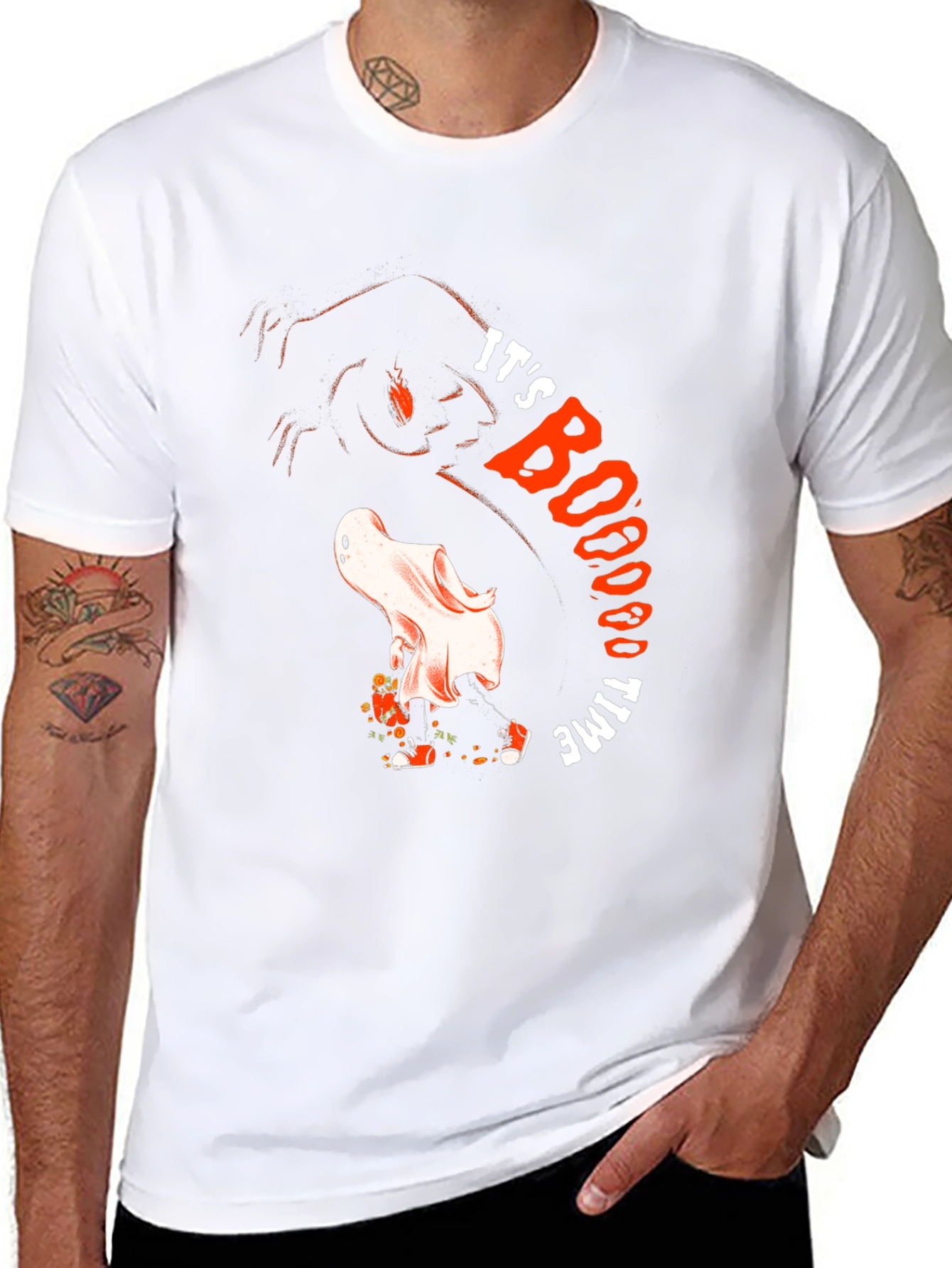 Its BOOO Time Ghost Graphic Tee
