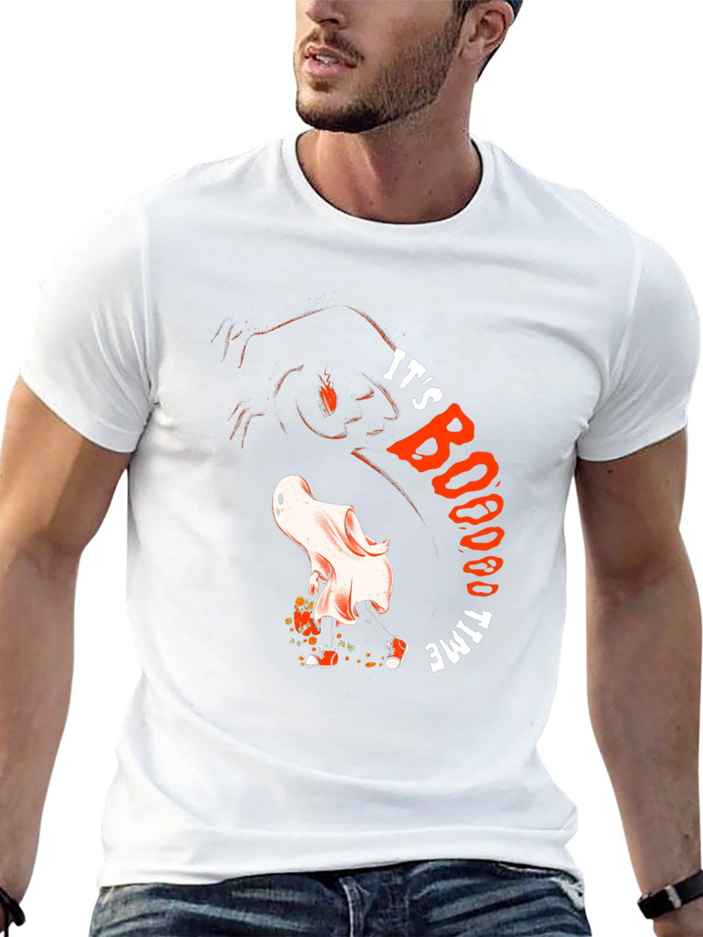 Its BOOO Time Ghost Graphic Tee