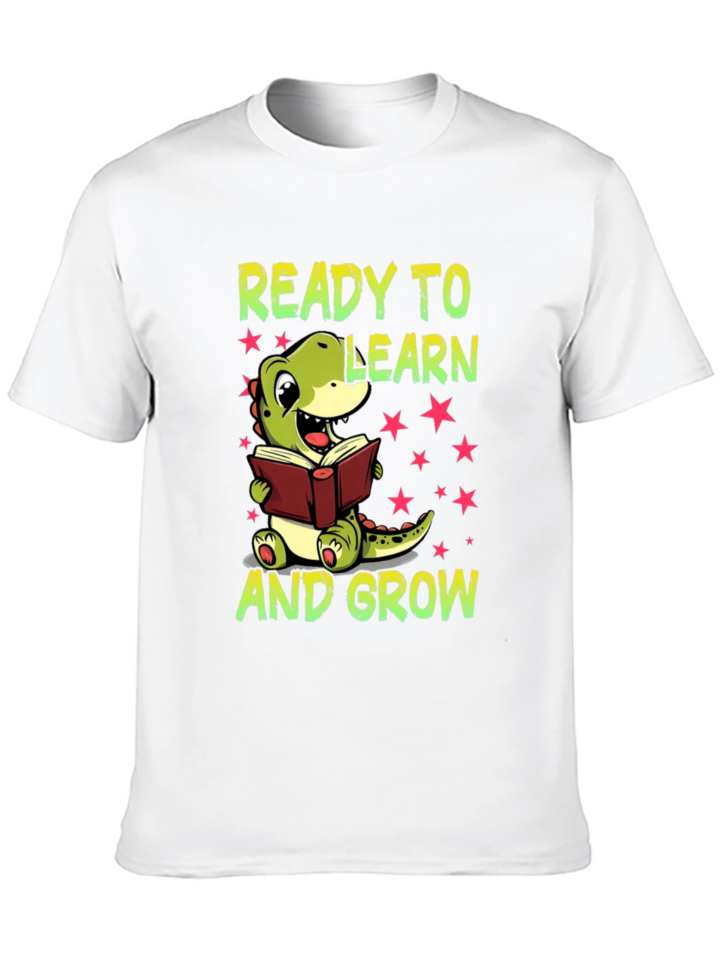 Ready To Learn T-Shirt - Cute Dinosaur Graphic Tee