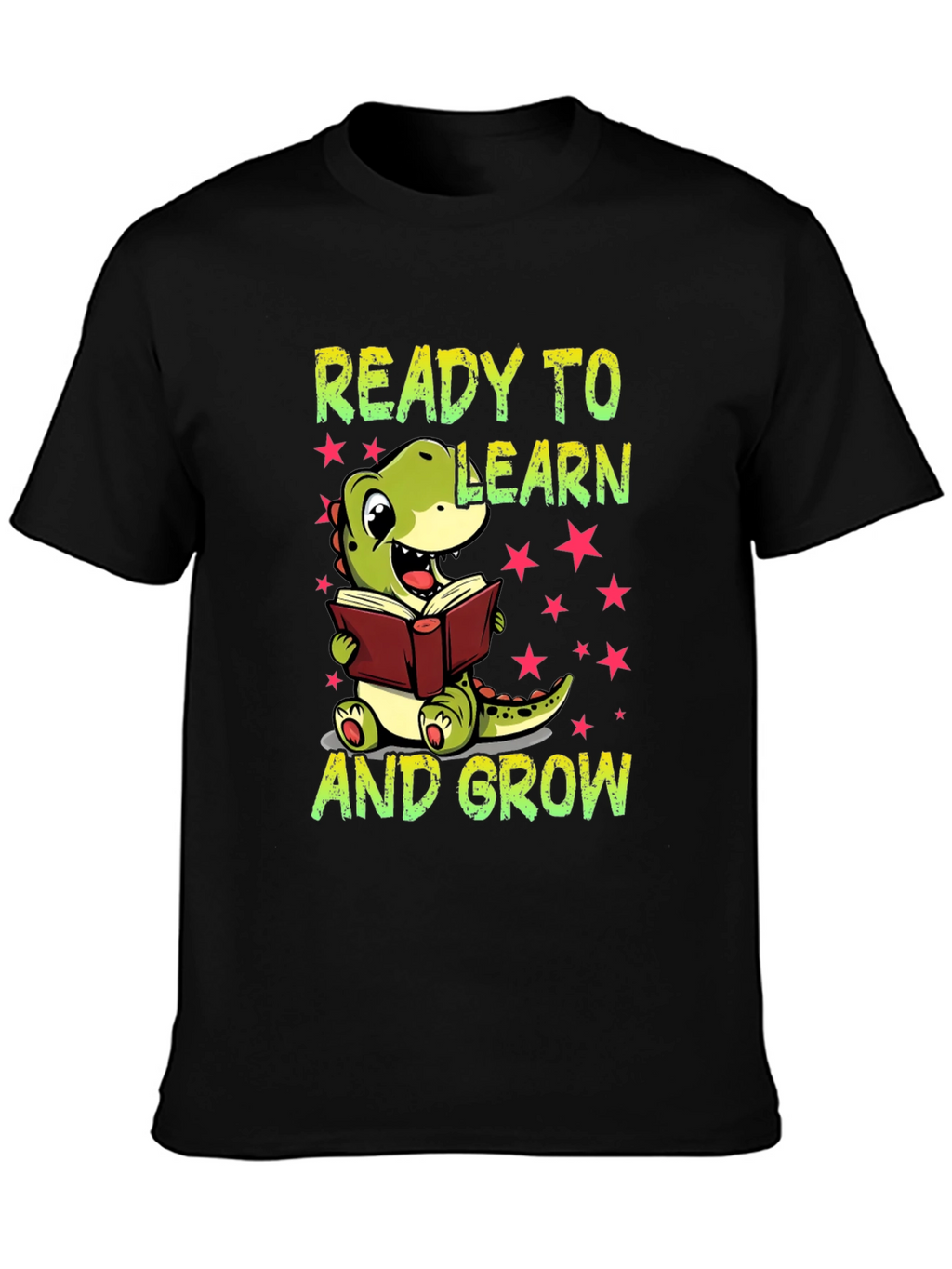 Ready To Learn T-Shirt - Cute Dinosaur Graphic Tee