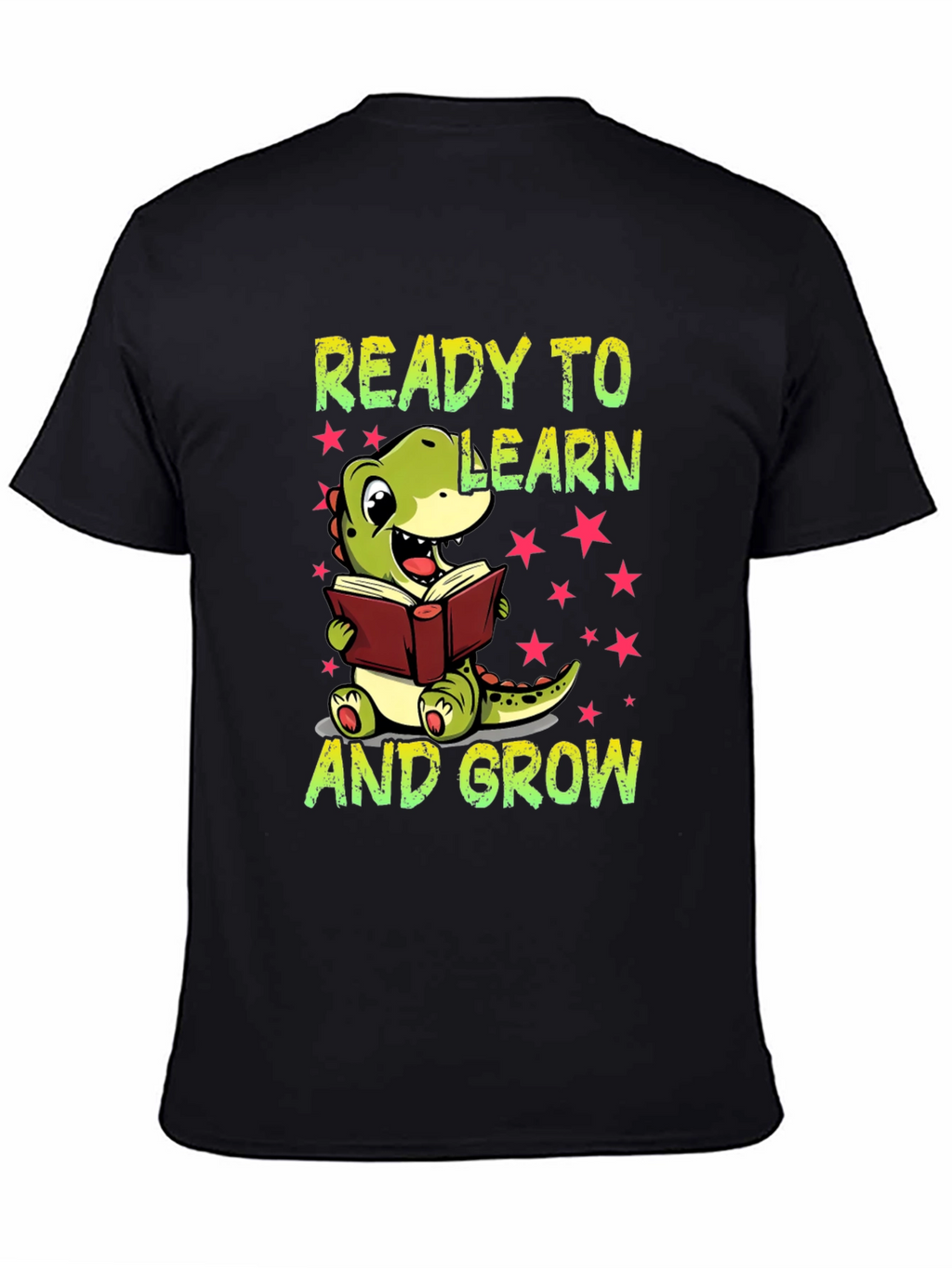 Ready To Learn T-Shirt - Cute Dinosaur Graphic Tee
