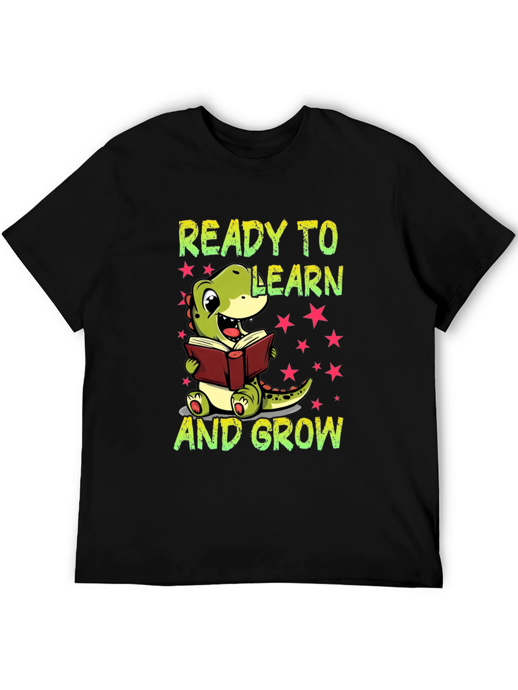 Ready To Learn T-Shirt - Cute Dinosaur Graphic Tee