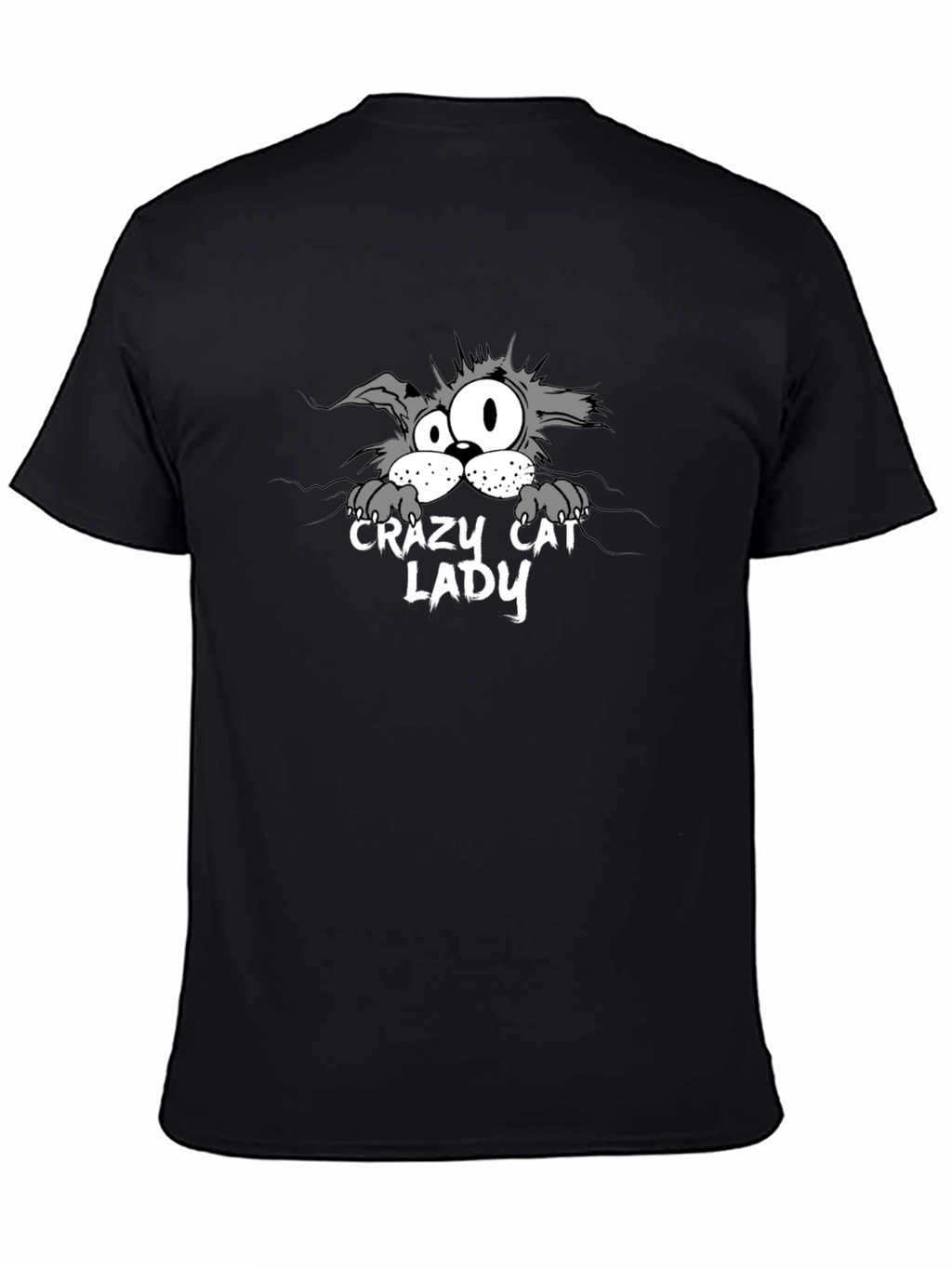 Crazy Cat Lady Graphic Tee - Unisex Black T-Shirt