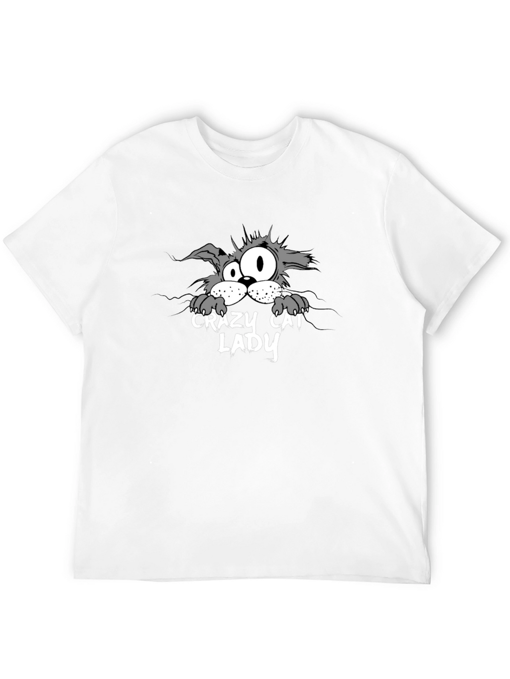 Crazy Cat Lady Graphic Tee - Unisex Black T-Shirt