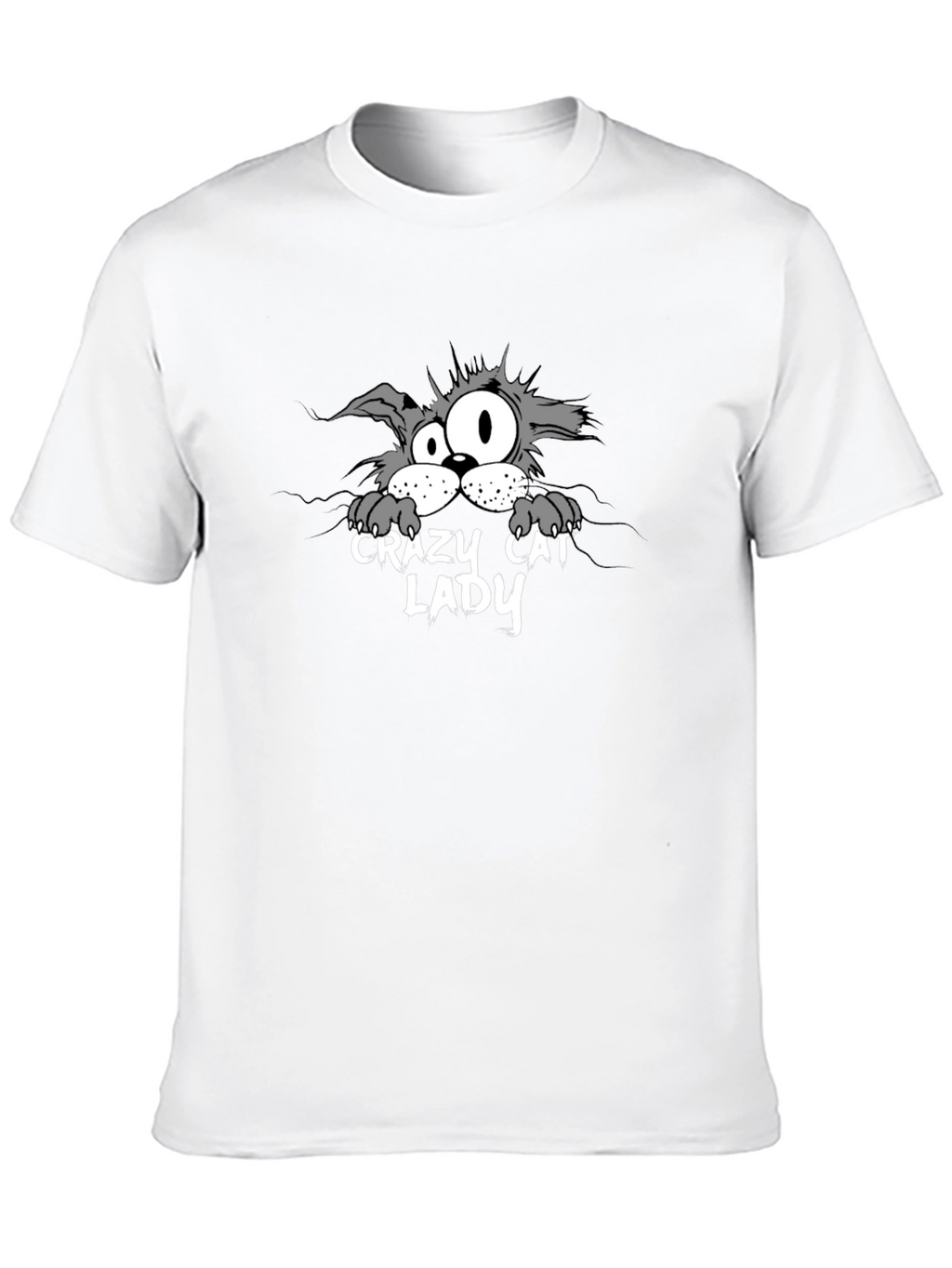 Crazy Cat Lady Graphic Tee - Unisex Black T-Shirt