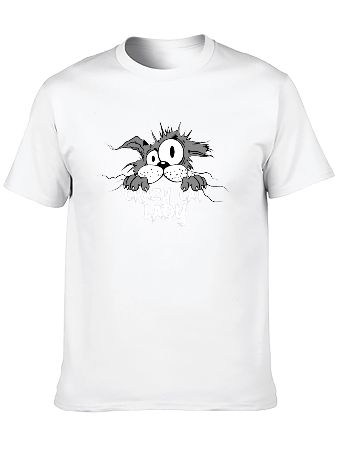 Crazy Cat Lady Graphic Tee - Unisex Black T-Shirt
