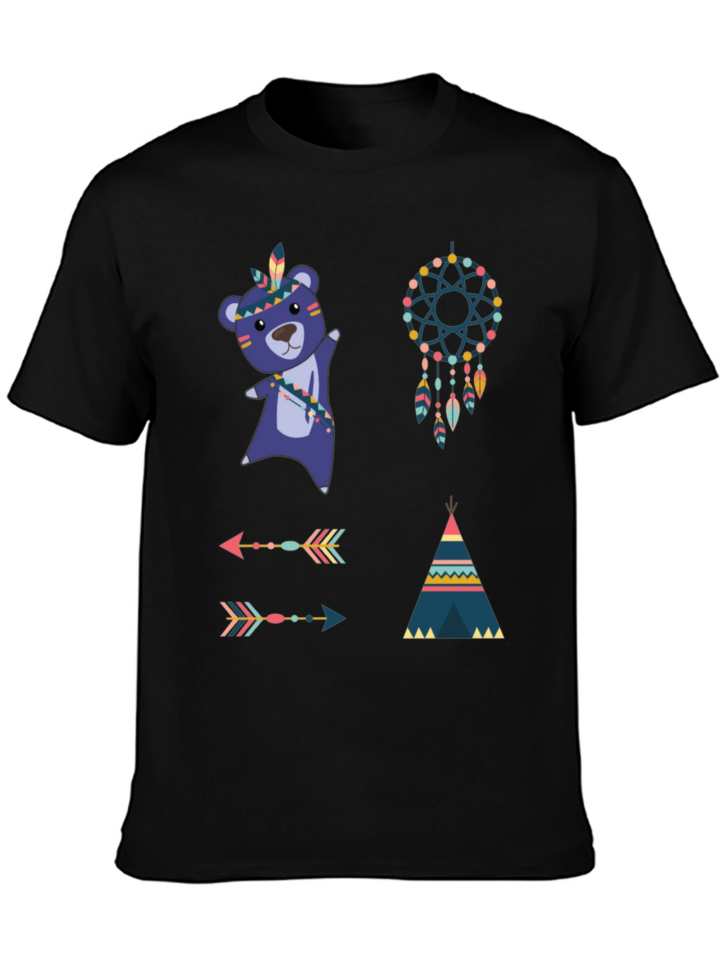 Tribal Bear Tee Dreamcatcher Shirt