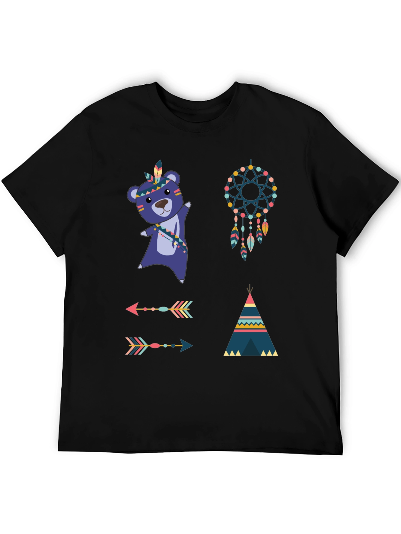 Tribal Bear Tee Dreamcatcher Shirt