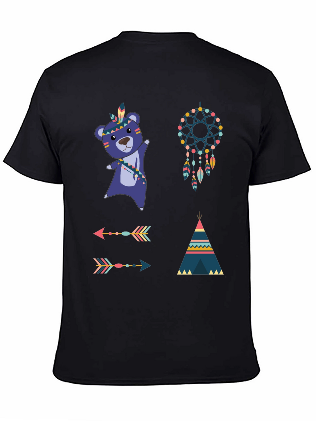 Tribal Bear Tee Dreamcatcher Shirt