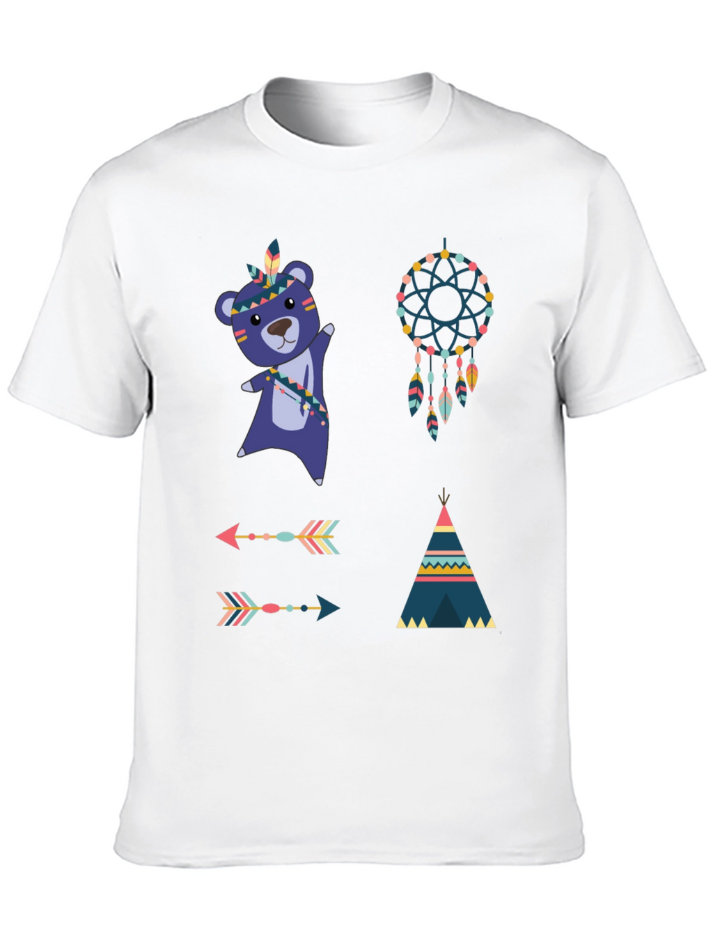 Tribal Bear Tee Dreamcatcher Shirt