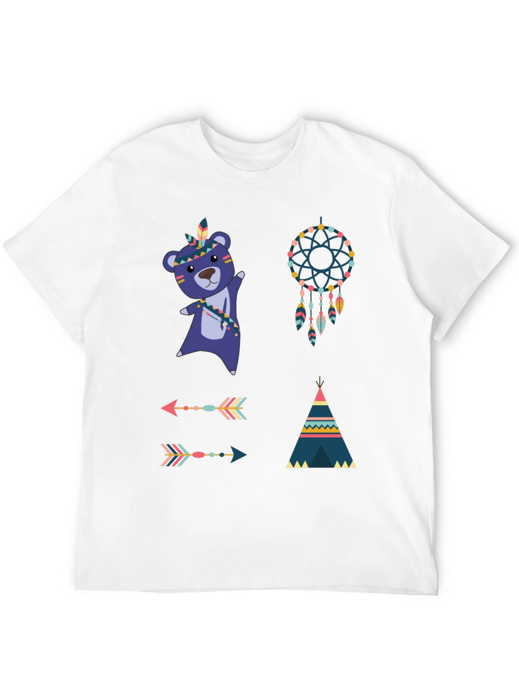Tribal Bear Tee Dreamcatcher Shirt
