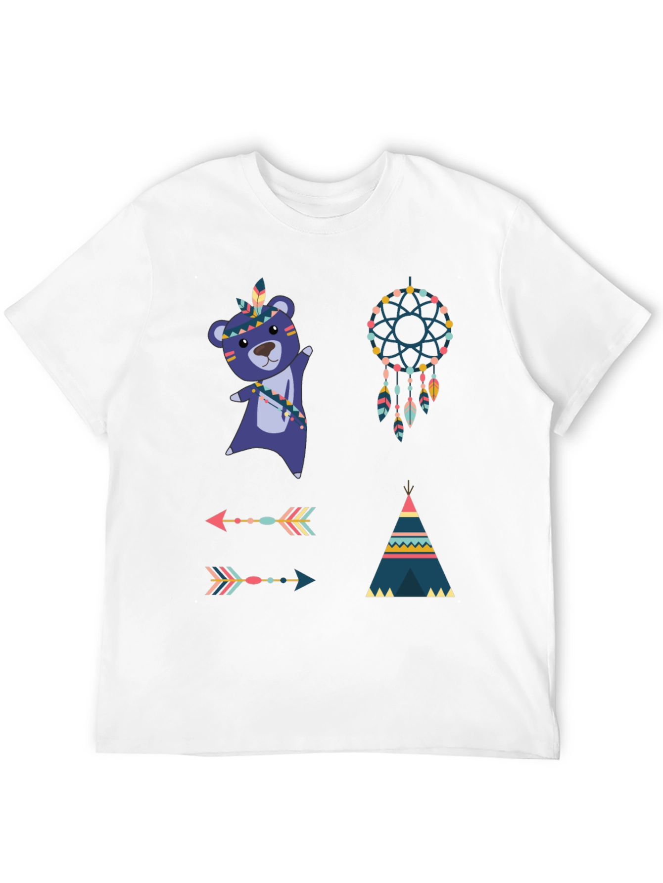 Tribal Bear Tee Dreamcatcher Shirt