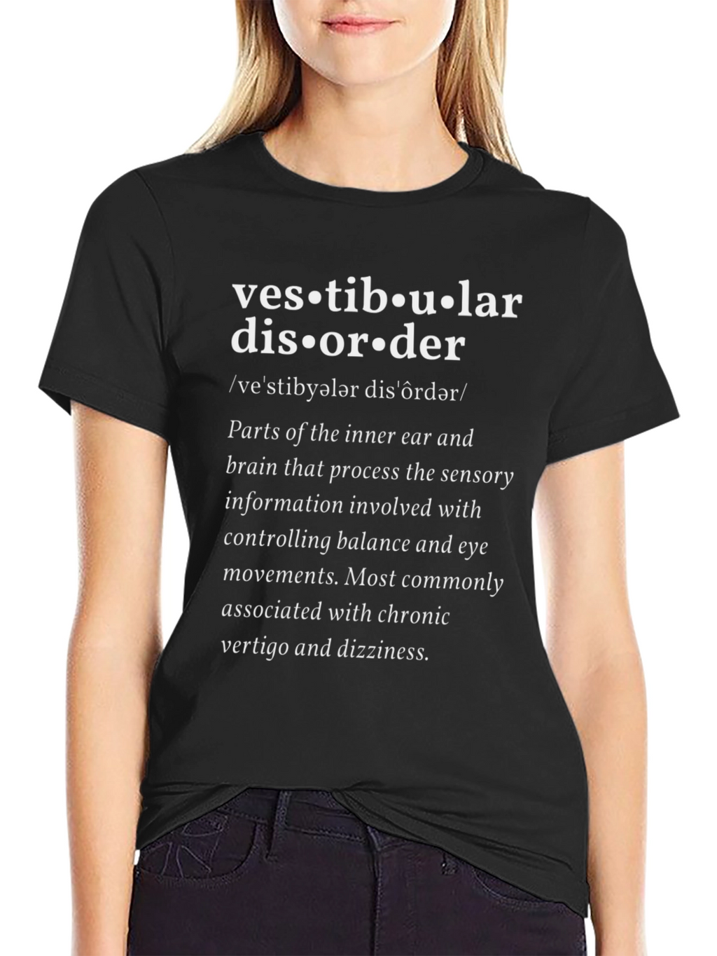 Vestibular Disorder Awareness T-Shirt - Anatomy Tee
