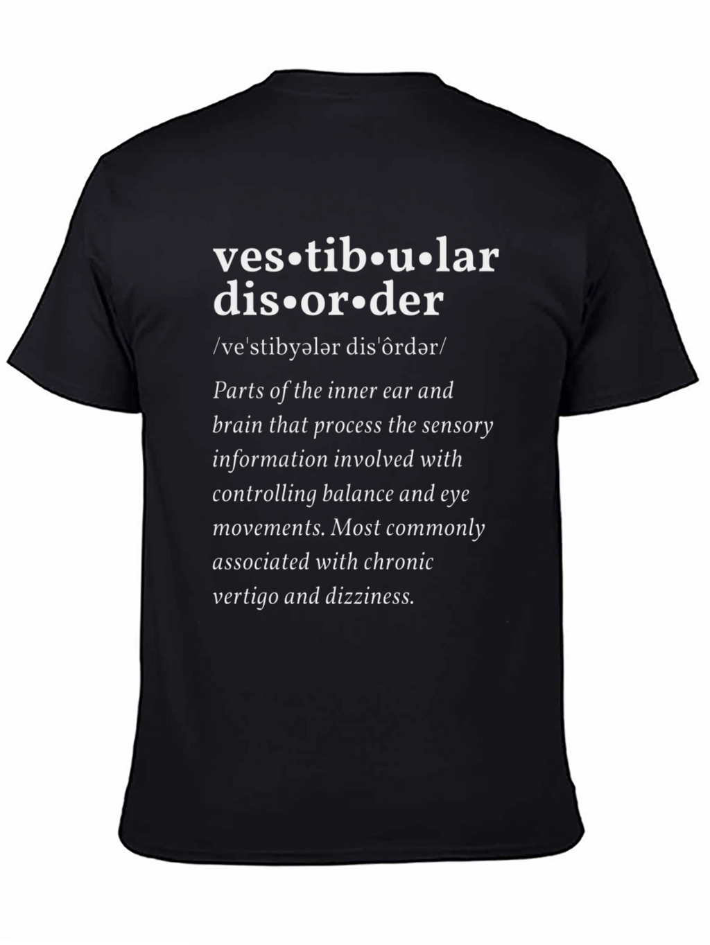 Vestibular Disorder Awareness T-Shirt - Anatomy Tee