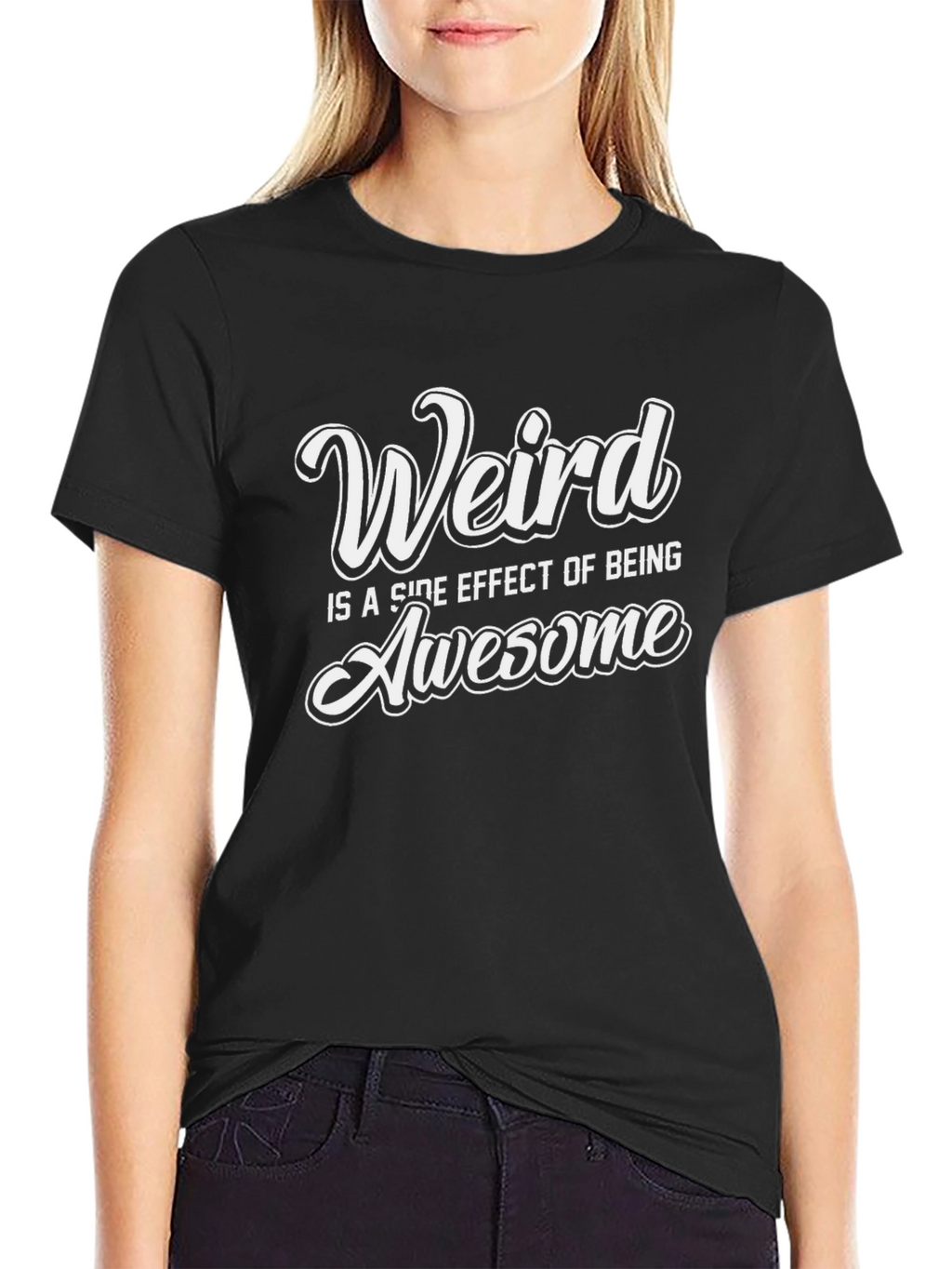 Weird is Awesome Graphic Tee - Mens Black T-Shirt