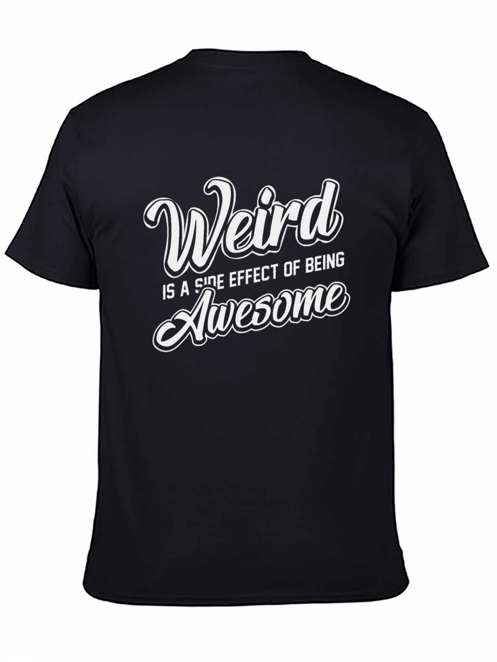 Weird is Awesome Graphic Tee - Mens Black T-Shirt