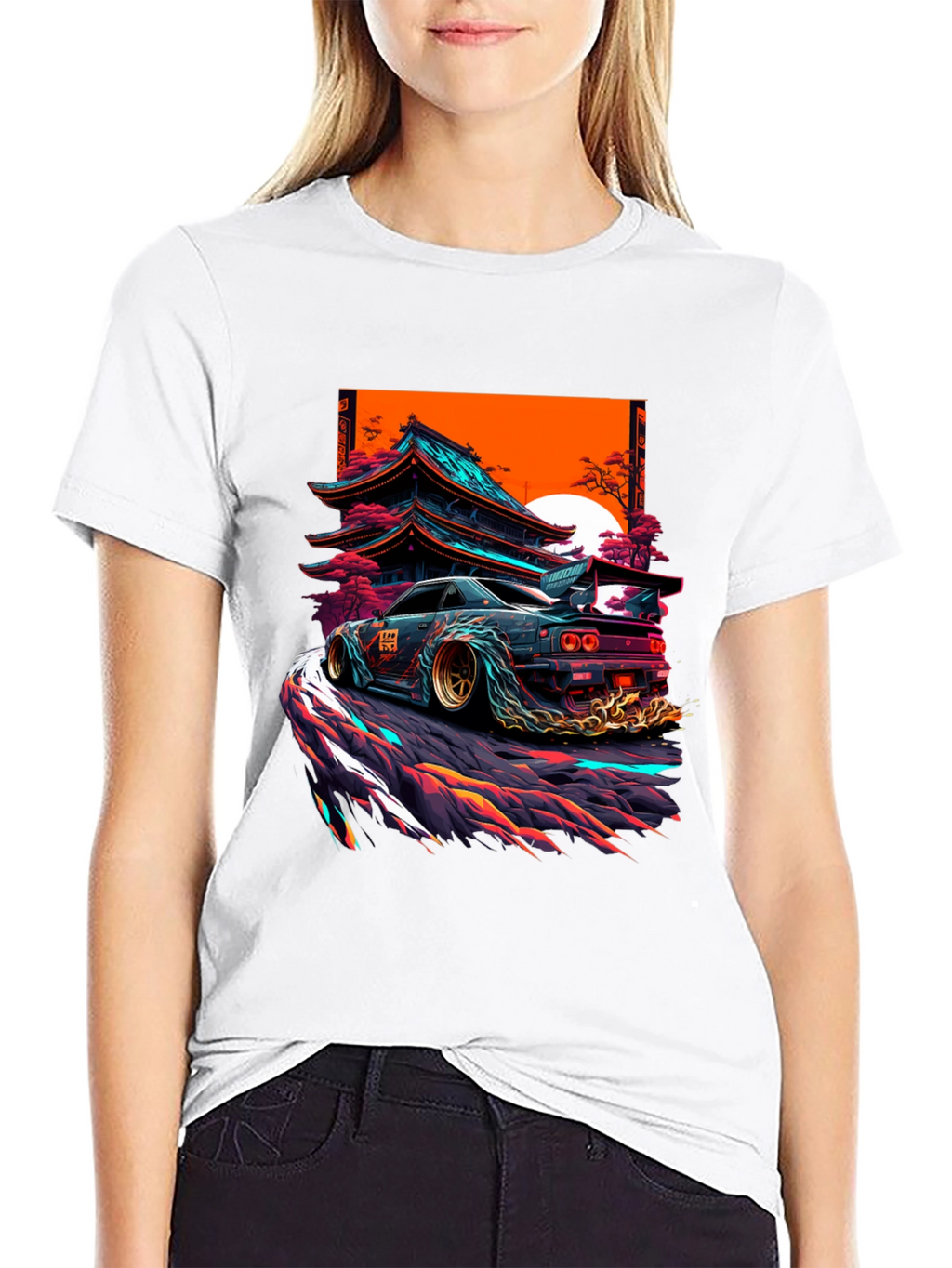 Japanese Drift Car Graphic T-Shirt